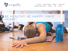 Tablet Screenshot of anjalipoweryoga.com